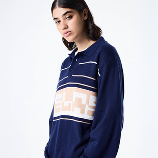 【法国】HELAS 25FA PULO LS KNIT POLO海军蓝马球长袖POLO衫