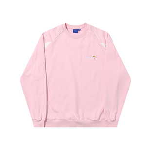 法国 CREWNECK HELAS MELROSE 粉色拼接套头卫衣 25SP