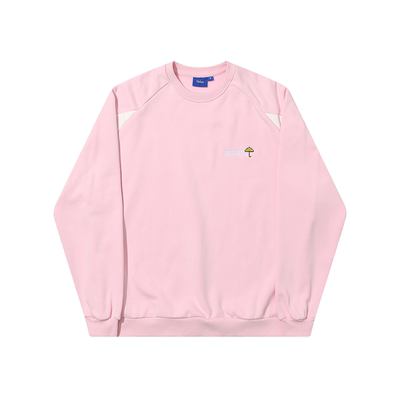 【法国】HELAS 25SP MELROSE CREWNECK 粉色拼接套头卫衣