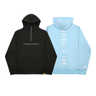 Pocket多口袋连帽半拉链帽衫 AVENUE Universal SON 夹克