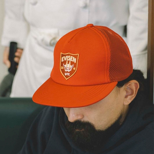 MESH EMBLEM CAP四色网眼镂空卡车帽 25SS EVISEN