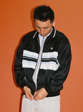 【法国】HELAS 26SP DETENTE TRACKSUIT JACKET 黑蓝运动休闲夹克