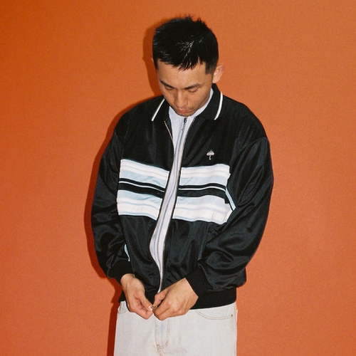 【法国】HELAS 26SP DETENTE TRACKSUIT JACKET 黑蓝运动休闲夹克