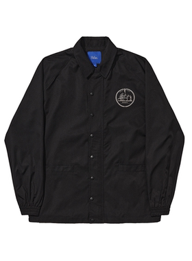 【法国】HELAS 24FW DERNIERS JACKET 黑色现代主义教练夹克外套