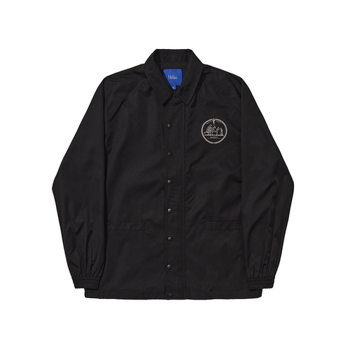 【法国】HELAS 24FW DERNIERS JACKET 黑色现代主义教练夹克外套