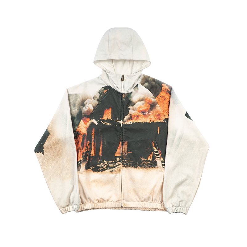 AVENUESON大道之子2024数码满印连帽帽衫拉链卫衣