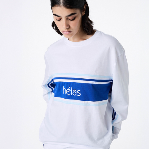 【法国】HELAS 25FA CLINT LS TEE 双色克林特纯棉拼接长袖T恤