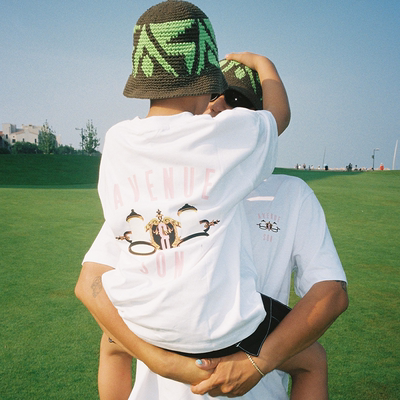 AVENUE&SON 大道之子童装T恤简约半袖透气圆领宽松灯泡印花短袖