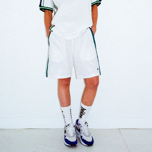 【法国】HELAS 25SU FACILE SPORT SHORTS白绿拼接运动短裤