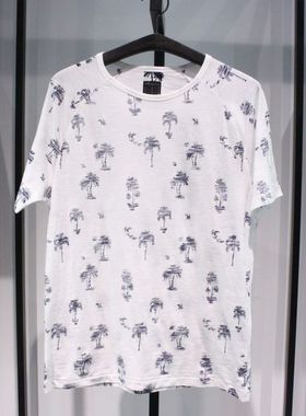 SELECTED思莱德青春流行夏季圆领日常休闲白色薄款短袖半袖T恤