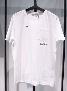 SELECTED斯莱德新款流行修身圆领日常白色夏季休闲短袖半袖T恤