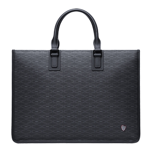 七匹狼公文包男士商务上班通勤休闲大容量PVC电脑包男款手提包