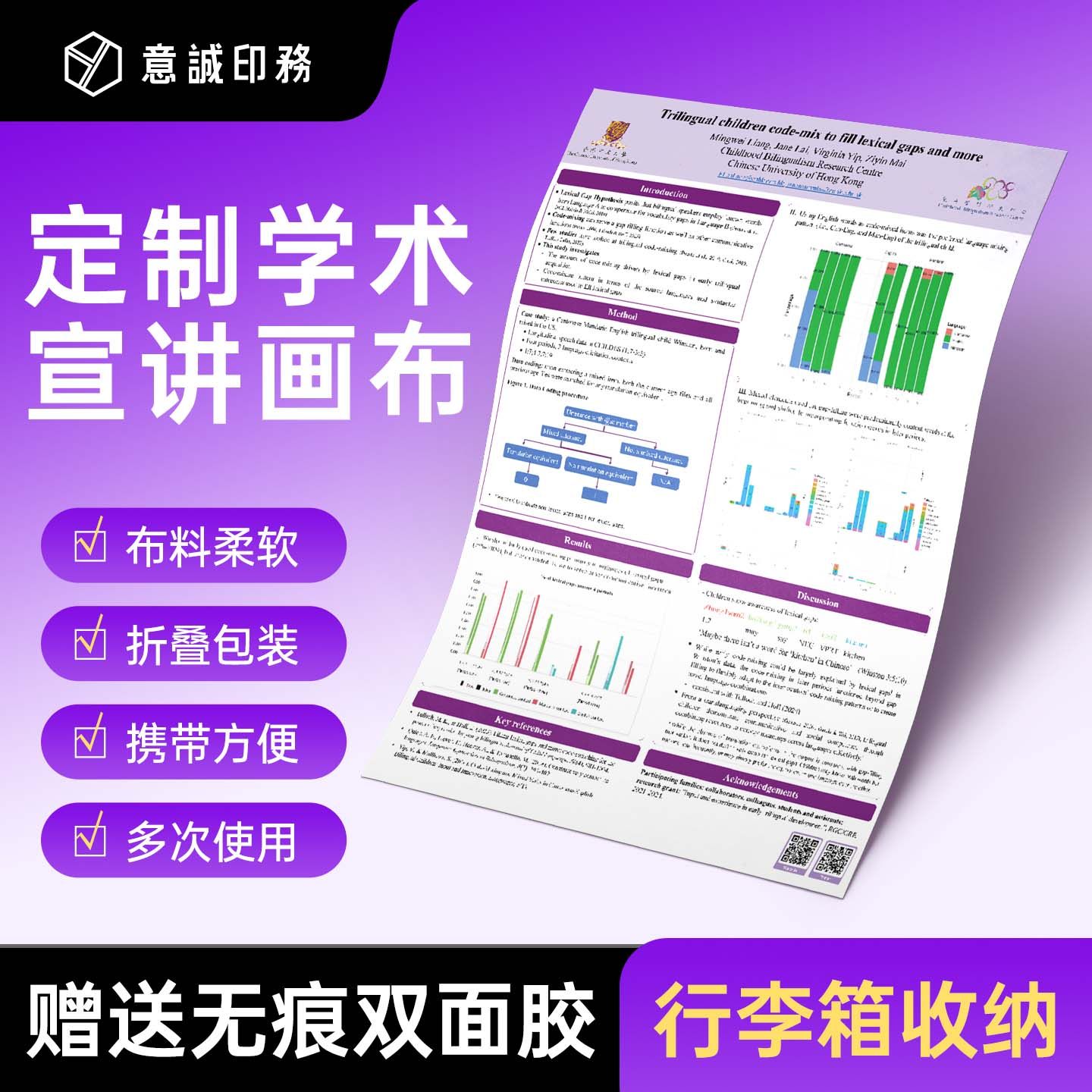 学术海报折叠放行李箱太方便了吧图片