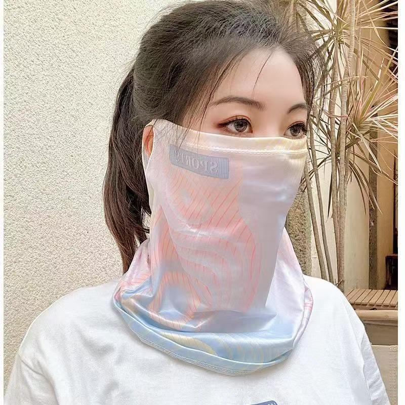男女通用防晒冰丝面罩护脸防晒时尚路亚百搭透气骑车保护脖子