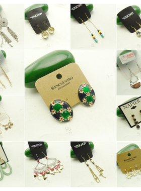 L81欧美外贸饰品耳环女小众简约耳钉耳饰中古回流孤品复古耳环