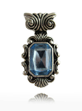 欧美饰品蓝宝石复古吊坠