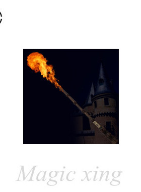 魔术道具配件喷火魔杖喷火杖魔法杖发射火球火焰剧本杀舞台小剧场