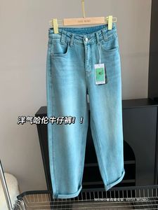 显瘦哈伦老爹裤JEANS牛仔裤女春