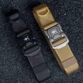 战术快拆腰带男户外通勤登山徒步旅行3.8尼龙耐磨铝合金扣头轻量