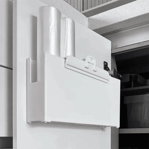 厨房壁挂收纳盒橱柜门内侧免打孔