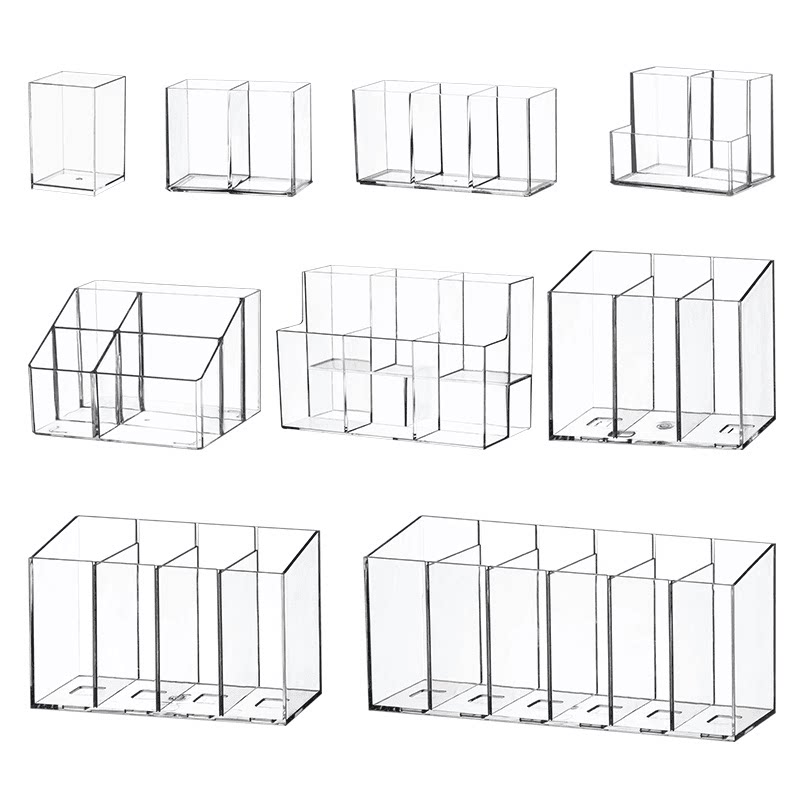 米木电视空调遥控器收纳盒透明亚克力挂墙盒浴室壁挂盒镜柜置物