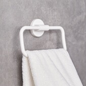 日式 壁挂毛巾架浴室免打孔抹布挂圈厕所毛巾挂环卫生间擦手巾挂架