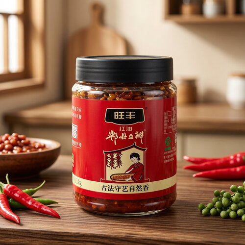 旺丰郫县豆瓣1KG绿色食品认证