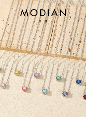 摩典S925纯银波光粼粼玫瑰切项链