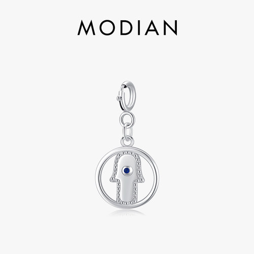 MODIAN s925纯银幽灵吊坠女小众设计时尚个性简约经典银饰配件