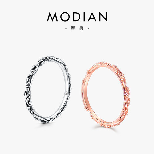 摩典925纯银至尊宝紧箍咒戒指