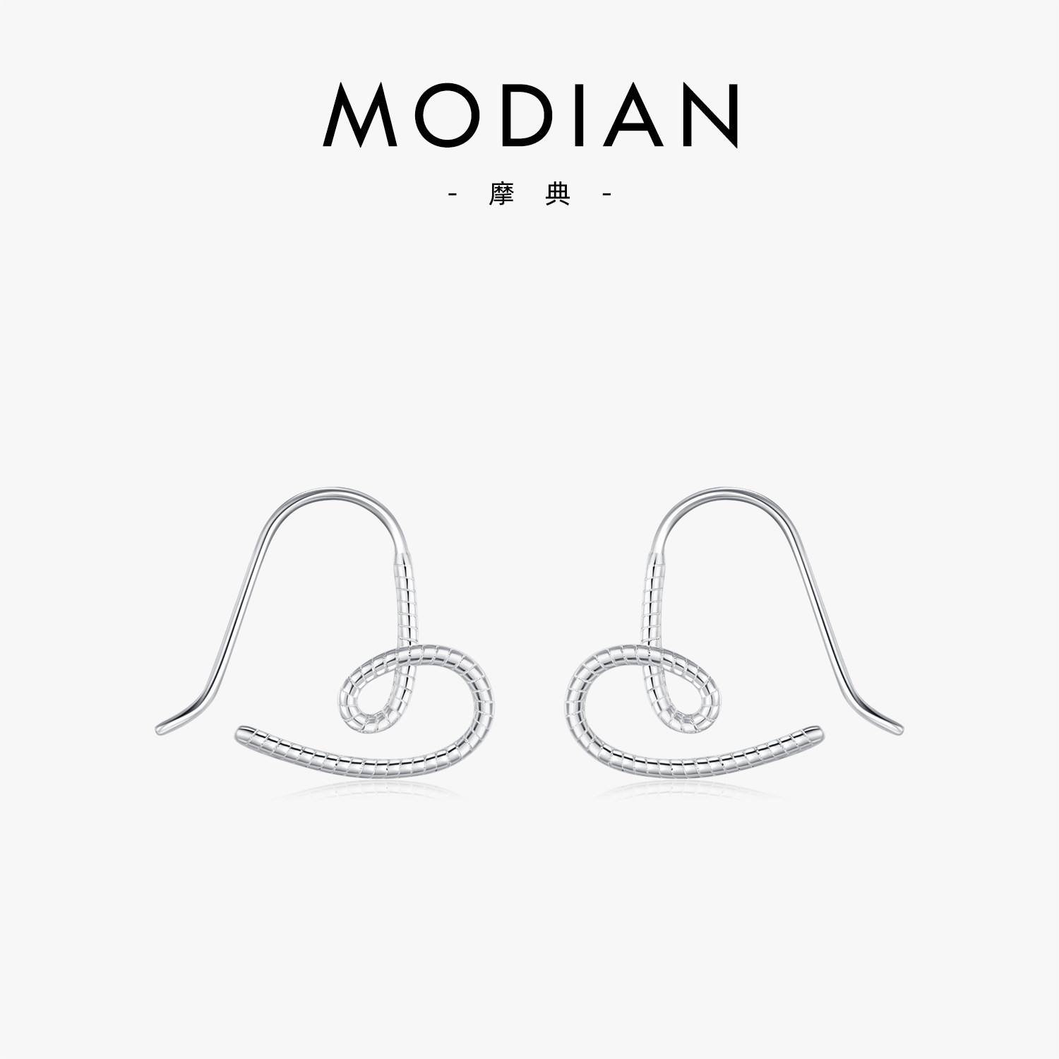 摩典925银韩版甜美高级感耳圈女