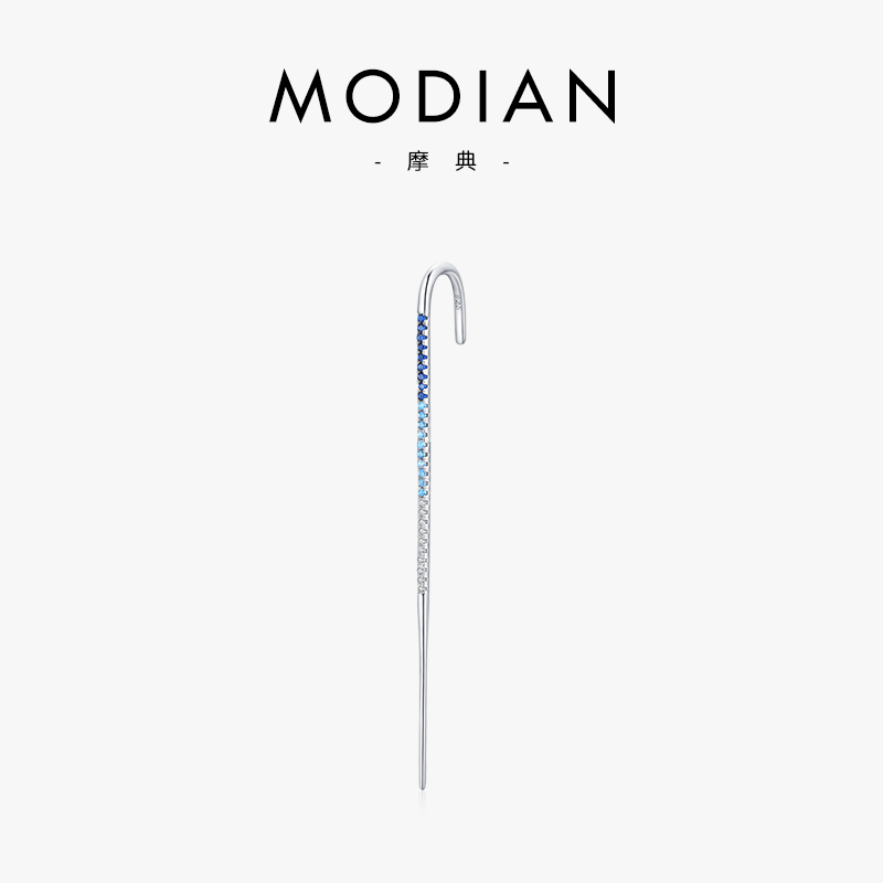 925纯银时尚彩钻ins耳夹