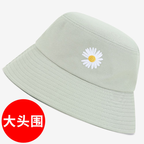 圆脸四季渔夫帽大头围