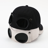 飞行员帽子男韩版 潮眼镜鸭舌帽秋天墨镜女秋季 ins潮牌嘻哈太阳帽