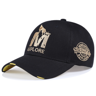 帽子男秋天韩版潮鸭舌帽休闲学生女秋季棒球帽潮人黑色户外防晒帽