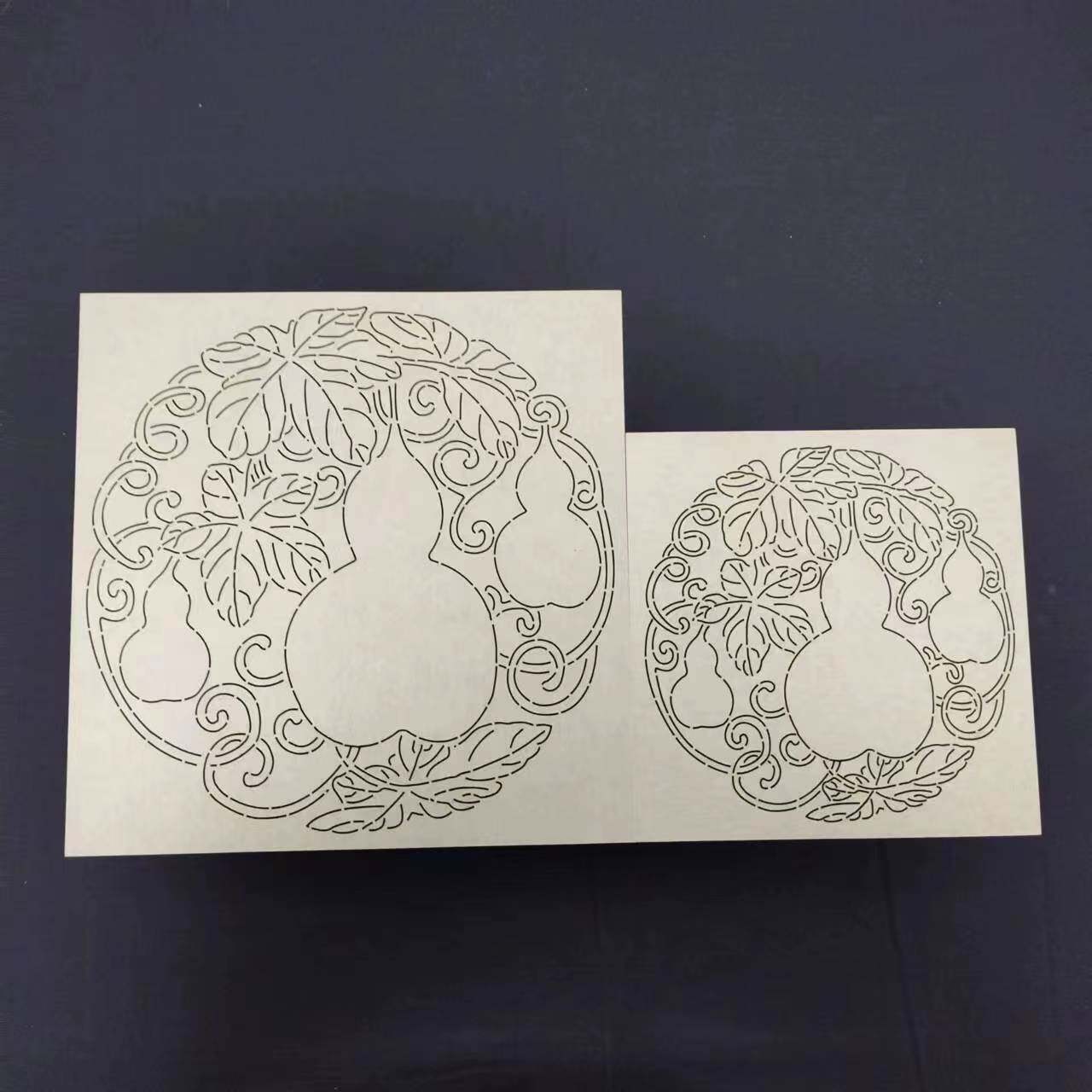 刺子绣模版 大小葫芦纹 餐垫 桌垫 刺绣重复使用描图绘图软模板