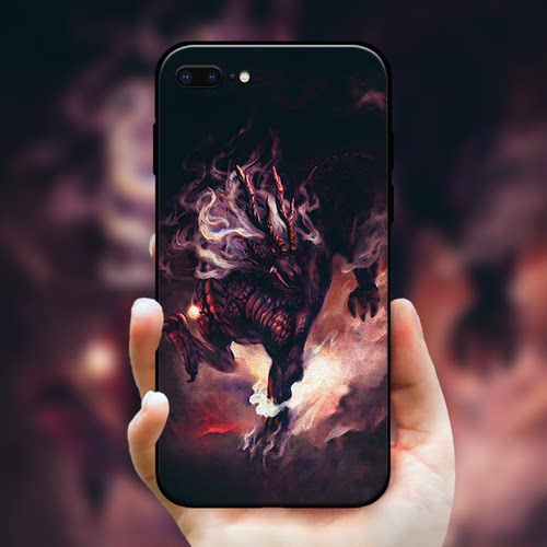 复古国风麒麟献财手机保护壳