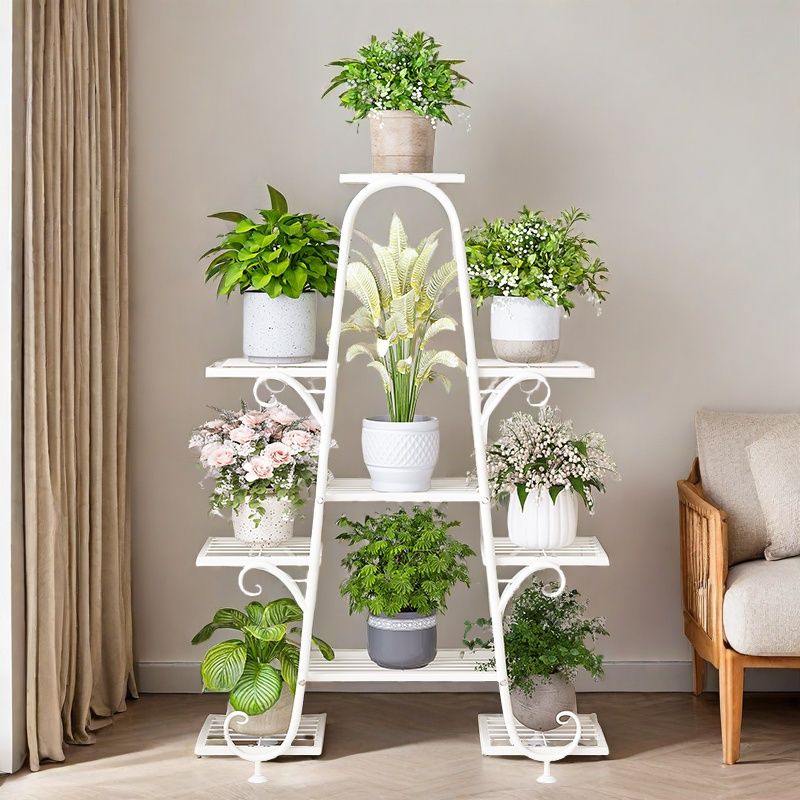 客厅落地式花架子户外庭院多肉铁艺阳台置物架花盆托架层架扩展架