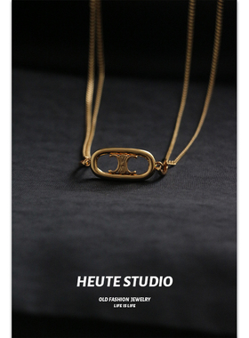 镀18K真金高定凯旋门choker项链