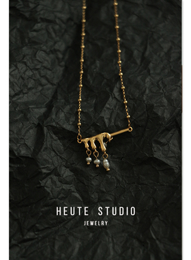 小众复古珍珠流苏项链