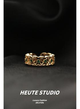HeuteStudio法式复古蕾丝戒指