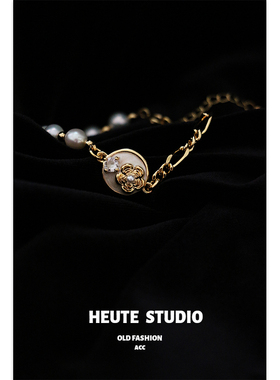 设计师款花朵珍珠手链