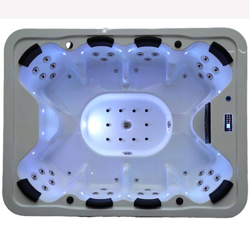 8人户外浴缸hot tub水疗spa缸冲浪按摩恒温加热亚克力大池jacuzzi