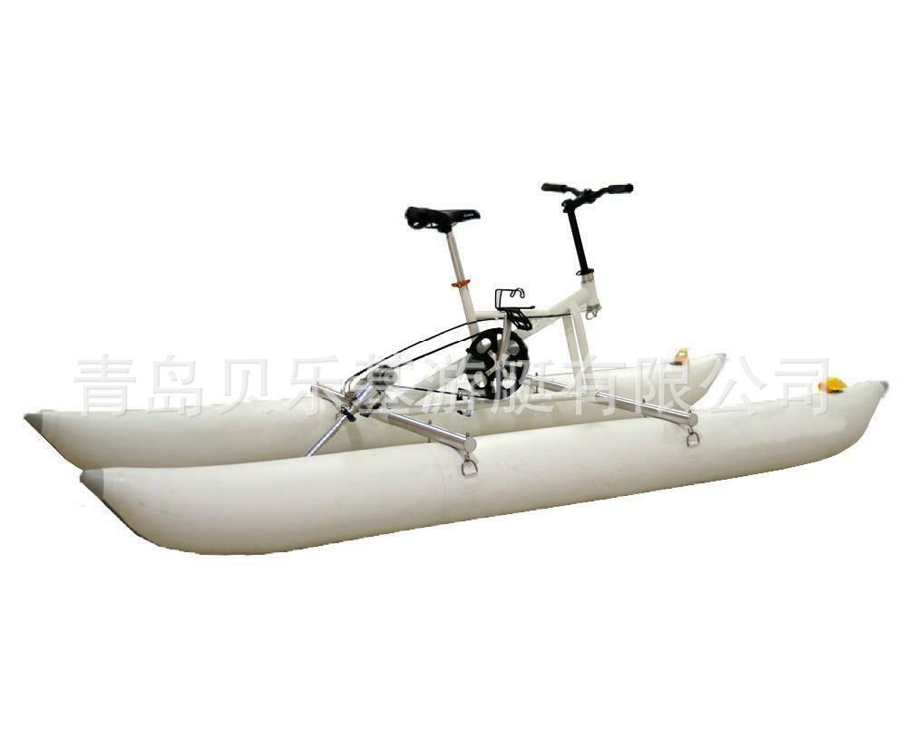 便携水上自行车 公园水上脚踏船 单人 双人 脚踏观光休闲艇皮划艇