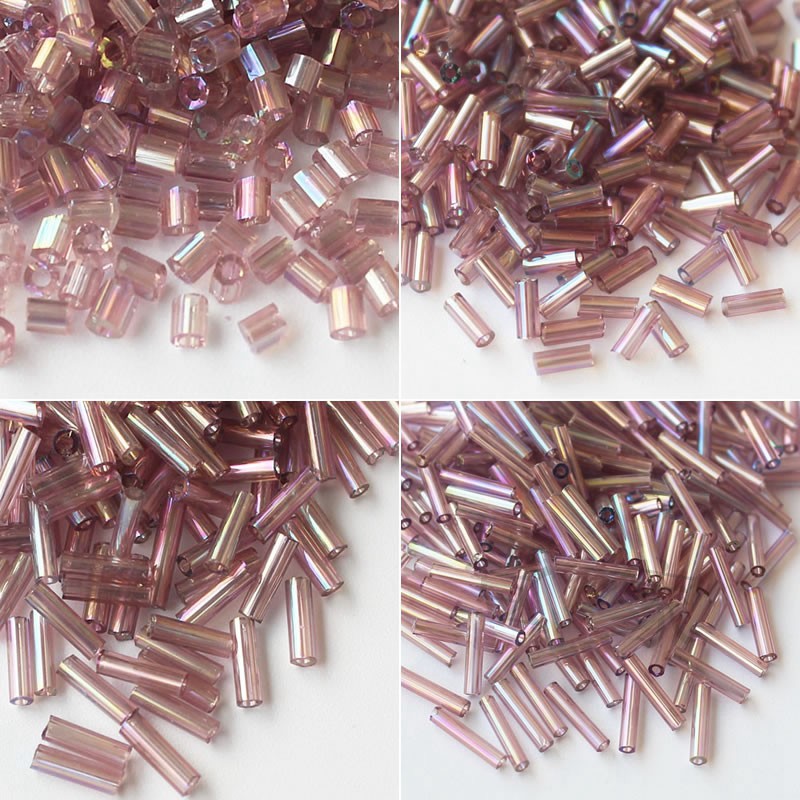 diy透明玻璃流苏十字绣幻彩管珠