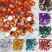 diy亮钻辅料4mm平底手缝钻鞋 子包包装 饰水钻材料包圆形配饰补钻