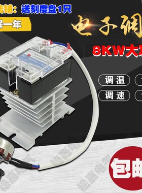 大功率调压器单相220V电机调速0-220V8KW电炉丝调温调光交流控制