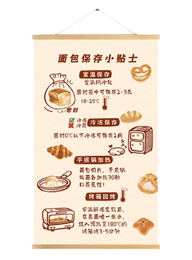 面包蛋糕烘焙店INS风装饰画