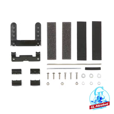 正品田宫迷你四驱车配件TAMIYA MS专用活动刹车黑色15399