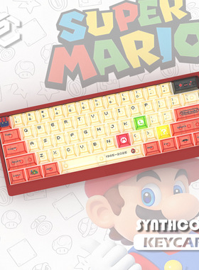 顶面雾透马里奥PC材质雾透支持wooting EZ63MADE68 Hero68ND63夜